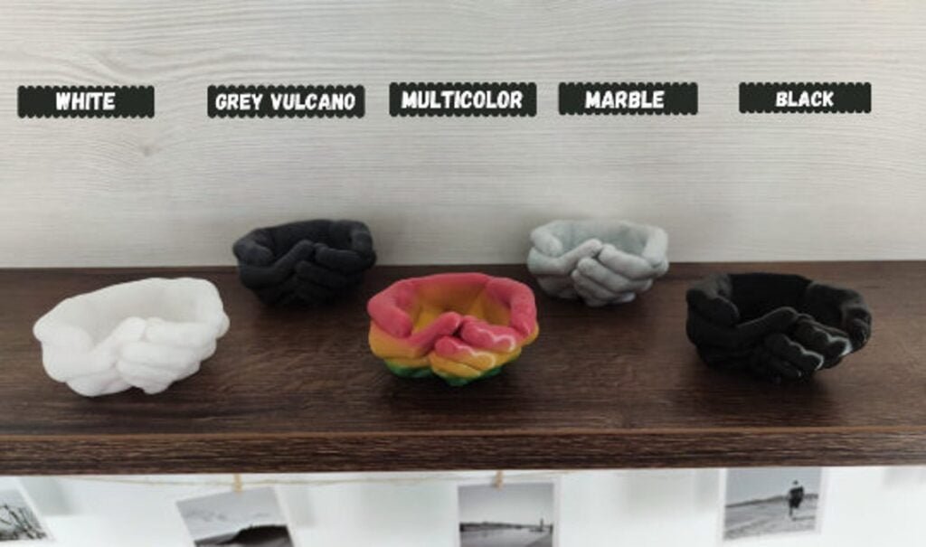 Cupped Hands Plant Pot with Drainage Holes - Hand Bowl - Storage Tray - Organizer - Hands Planter - Jewelry Holder