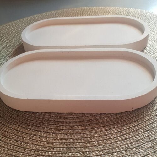 Oval Concrete tray