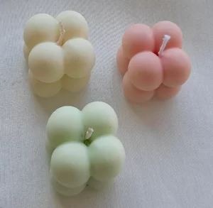 Mini Bubble Cube Candles, Soy Wax, Hand Poured, Home Decor, Best Gift, Gift for Her, Gift for Him, Housewarming Gift