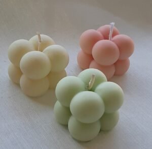 Mini Bubble Cube Candles, Soy Wax, Hand Poured, Home Decor, Best Gift, Gift for Her, Gift for Him, Housewarming Gift