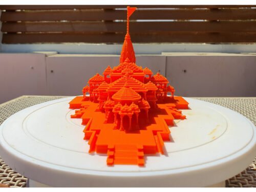Ayodhya Ram Temple Miniature Model 3D Printed