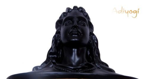 ADIYOGI MINIATURE REPLICA HANDCRAFT IDOL OF SHIVA MADE IN INDIA BEST ITEM FOR GIFT, PUJA AND CAR DASHBOARD, GOLD, 16.5 CM X 11 CM X 13