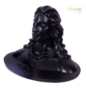 ADIYOGI MINIATURE REPLICA HANDCRAFT IDOL OF SHIVA MADE IN INDIA BEST ITEM FOR GIFT, PUJA AND CAR DASHBOARD, GOLD, 16.5 CM X 11 CM X 13