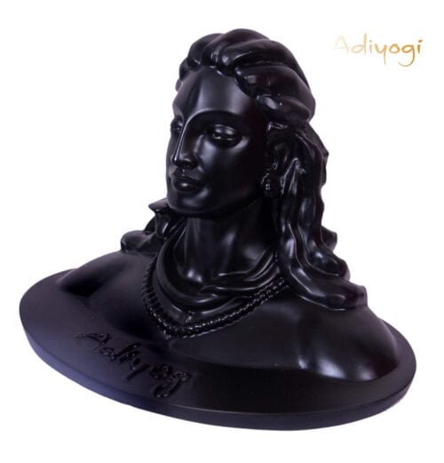 ADIYOGI MINIATURE REPLICA HANDCRAFT IDOL OF SHIVA MADE IN INDIA BEST ITEM FOR GIFT, PUJA AND CAR DASHBOARD, GOLD, 16.5 CM X 11 CM X 13