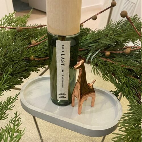 Concrete Oval Catchall Tray