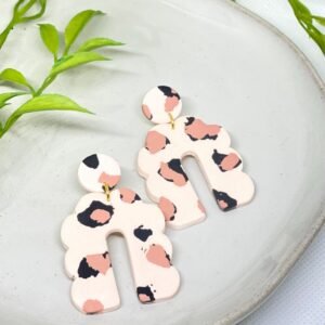 Scalloped U Shape Clay Cutter, Scalloped Stud, Clay Mold Set, Fan Shape, Arch Shape Pendant, Cookie Cutter, 3D Polymer Clay Cutter Set