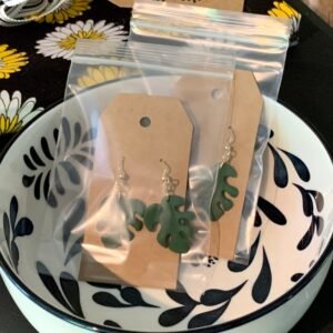 Monstera Leaf Shape Polymer Clay Earring Cutter Cookie Cutters Fondant Cutter