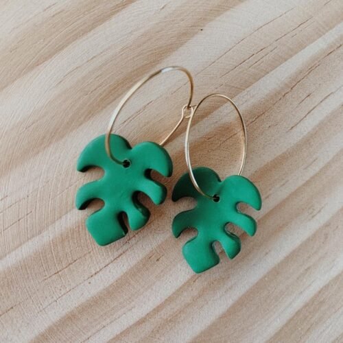 Monstera Leaf Shape Polymer Clay Earring Cutter Cookie Cutters Fondant Cutter