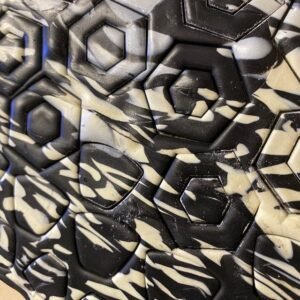 Hexagon donut polymer clay cutters - Polymer clay tools - 3d printed polymer clay cutters