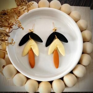 Dangling Three Piece Botanical Leaf Clay Earring Cutter | Cookie Cutters | Fondant Cutter