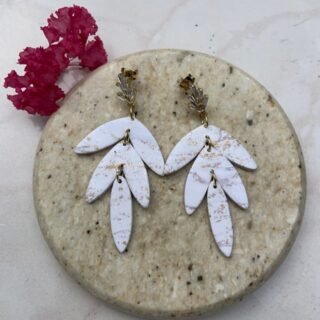 Dangling Three Piece Botanical Leaf Clay Earring Cutter | Cookie Cutters | Fondant Cutter