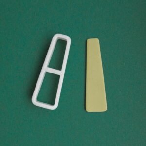 Long trapezium polymer clay cutters - Polymer clay tools - 3d printed polymer clay cutters
