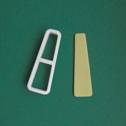 Long trapezium polymer clay cutters - Polymer clay tools - 3d printed polymer clay cutters