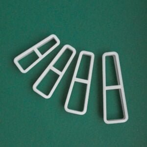 Long trapezium polymer clay cutters - Polymer clay tools - 3d printed polymer clay cutters