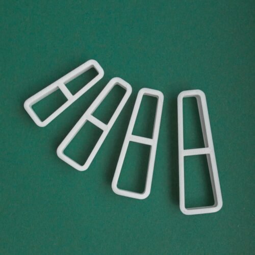 Long trapezium polymer clay cutters - Polymer clay tools - 3d printed polymer clay cutters