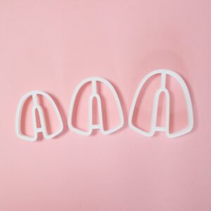 V-shape rounded polymer clay cutters - Polymer clay tools - 3d printed polymer clay cutters