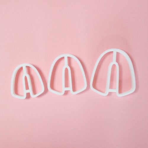 V-shape rounded polymer clay cutters - Polymer clay tools - 3d printed polymer clay cutters