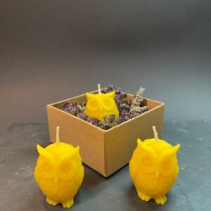 Pure Beeswax Owl Candle Harry Potter Halloween Animal Candles