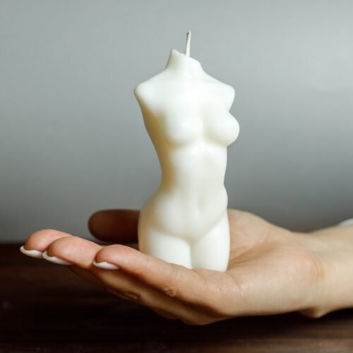 Female Body 4 inch Candles, Venus Bust Statue, Goddess Statue, Naked Body Statue, Large Woman 4 inch Body Candle, Torso Figure Funny Candle
