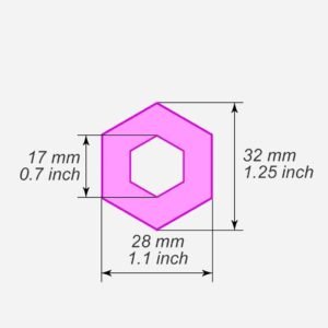 Hexagon donut polymer clay cutters - Polymer clay tools - 3d printed polymer clay cutters