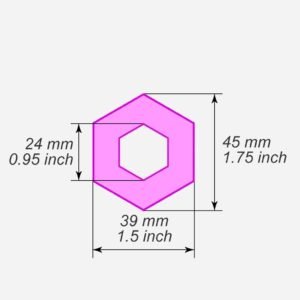 Hexagon donut polymer clay cutters - Polymer clay tools - 3d printed polymer clay cutters
