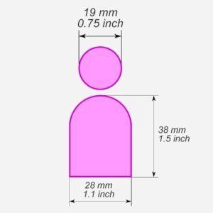 Arch polymer clay cutters - Polymer clay tools - 3d printed polymer clay cutters
