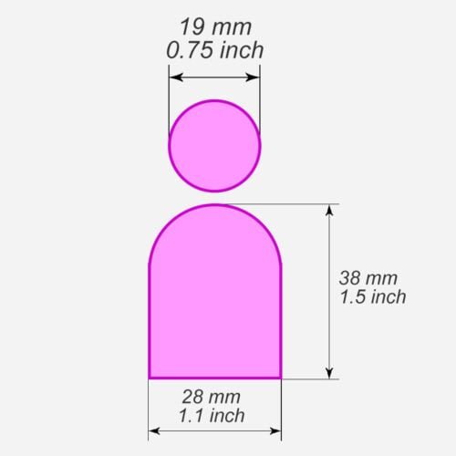 Arch polymer clay cutters - Polymer clay tools - 3d printed polymer clay cutters