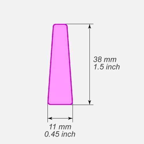 Long trapezium polymer clay cutters - Polymer clay tools - 3d printed polymer clay cutters