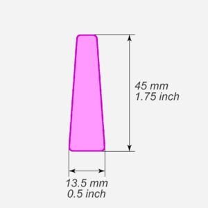 Long trapezium polymer clay cutters - Polymer clay tools - 3d printed polymer clay cutters