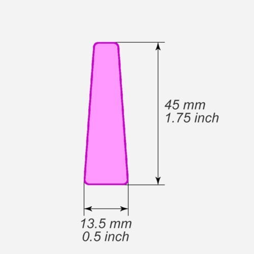 Long trapezium polymer clay cutters - Polymer clay tools - 3d printed polymer clay cutters