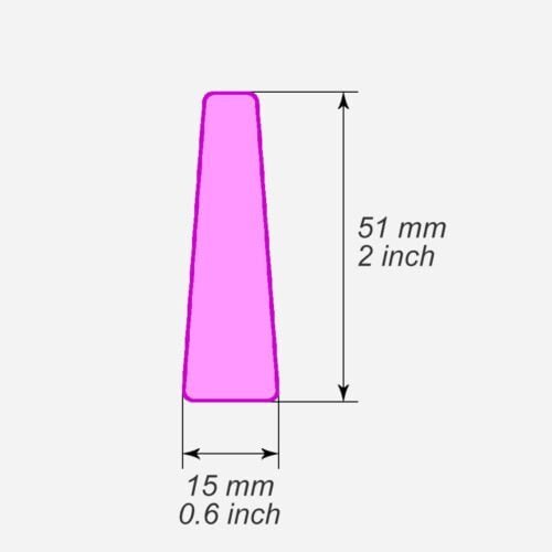 Long trapezium polymer clay cutters - Polymer clay tools - 3d printed polymer clay cutters