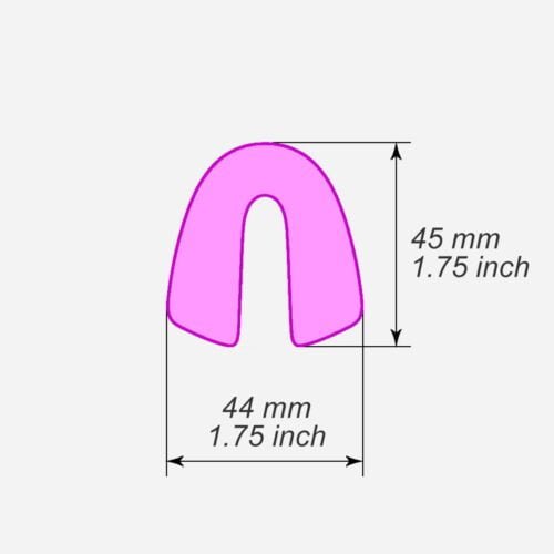 V-shape rounded polymer clay cutters - Polymer clay tools - 3d printed polymer clay cutters
