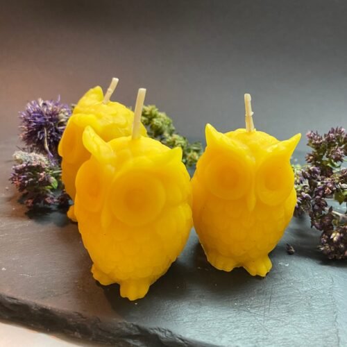 Pure Beeswax Owl Candle Harry Potter Halloween Animal Candles