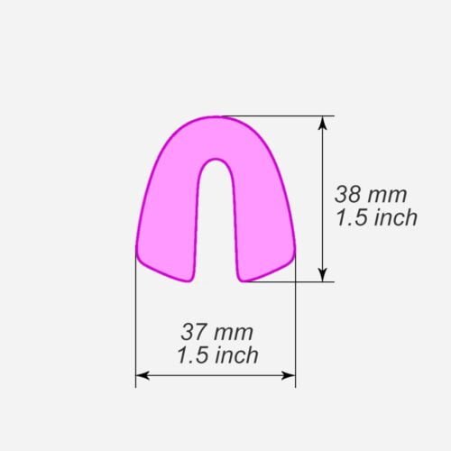 V-shape rounded polymer clay cutters - Polymer clay tools - 3d printed polymer clay cutters