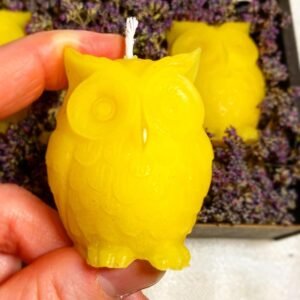 Pure Beeswax Owl Candle Harry Potter Halloween Animal Candles