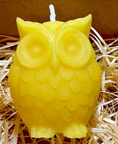 Pure Beeswax Owl Candle Harry Potter Halloween Animal Candles