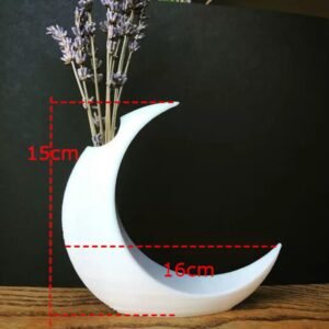 Crescent Moon Vase 3D Printed Planter pot Home decor Mothersday gift, succulent pot, cool planter pot, indoor planter, zen garden