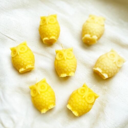 Pure Beeswax Owl Candle Harry Potter Halloween Animal Candles