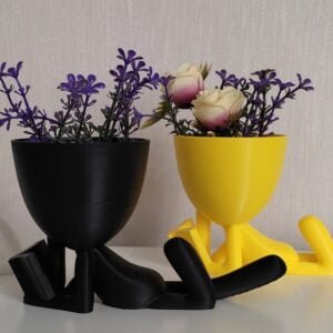 Reading people plant pot - Lying person - Indoor planter - Flower pot for cactus and succulent