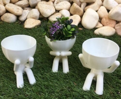 Zen Garden Cute People No see, No Hear No Say Evil Planter Cactus Succulent Pot