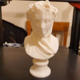 Veiled Lady Biblical Figure Greek Goddess Sculpture 3d printed Replica