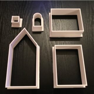 Gingerbread House Cookie Cutter Set (Tall Version)
