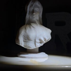 Head Bust Of Beautiful Veiled Lady Roman Sculpture Museum Replica