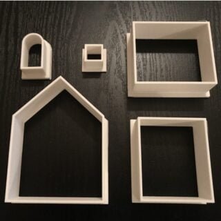 Gingerbread House Cookie Cutter Set (Short Version)