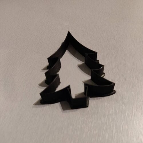 Christmas Tree Shape Cookie Cutter, Cast, Mould