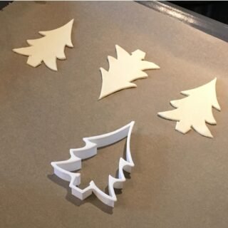 Christmas Tree Shape Cookie Cutter, Cast, Mould