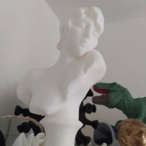 Sappho's Head Bust Greek Sculpture Museum Replica 3D Printed