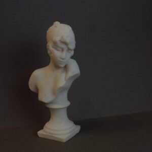 Head Bust Of Beautiful Veiled Lady Roman Sculpture Museum Replica