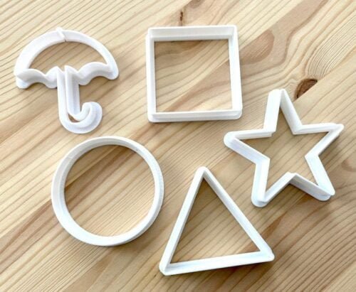 Squid Game Cookie Cutters | Sugar Honeycomb | set of 4 shapes | 2 Inch cutters | Cookie dough or fondant cutter | Netflix Squid Game