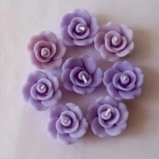 Floating rose candle